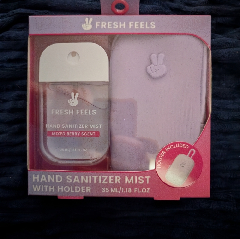 New Fresh Feels Hand Sanitizer Mist With Case